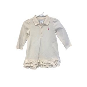 NWOT RALPH LAUREN 9 months Ruffled Dress baby girl polo